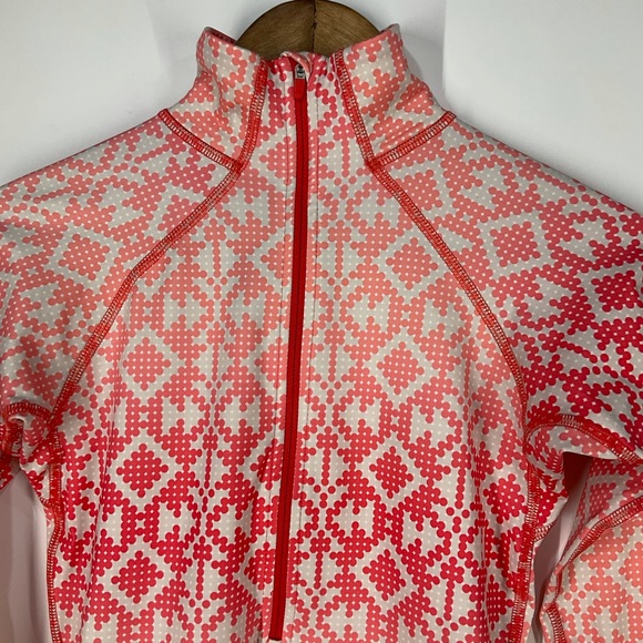 Nike Pro Dri Fit Qtr Zip Pullover, peach ombre’ - Picture 6 of 15